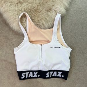 Stax white Sports Bra